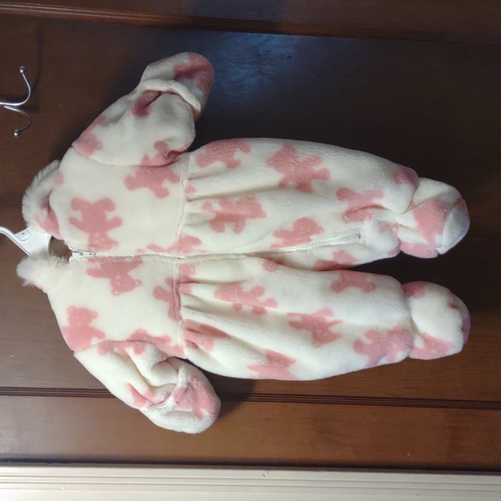 Rothschild la petite blanket plush coat suit teddy bear snuggle zip up footed